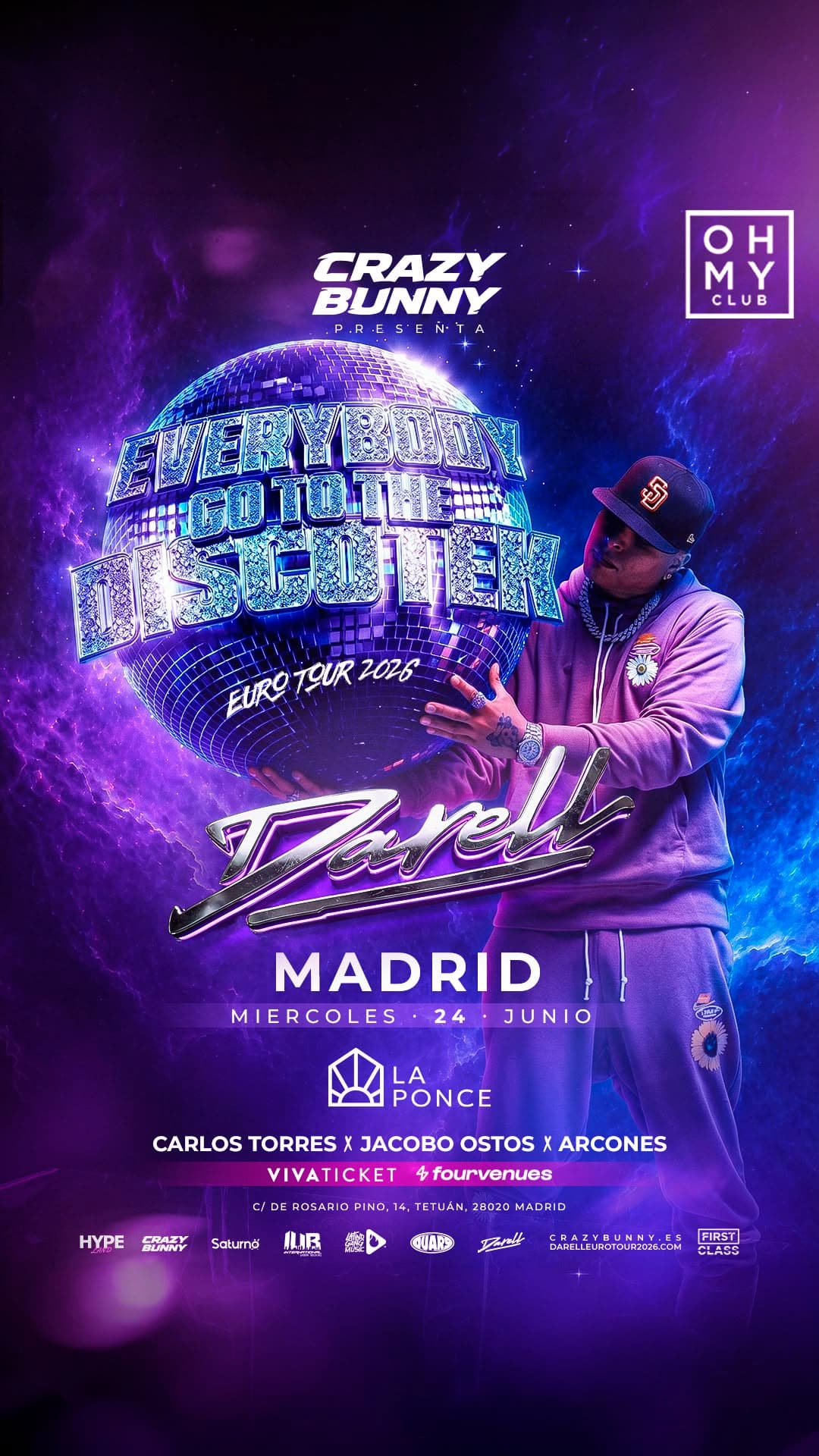 DARELL — 24 Junio 2026 · Oh My Club · Madrid