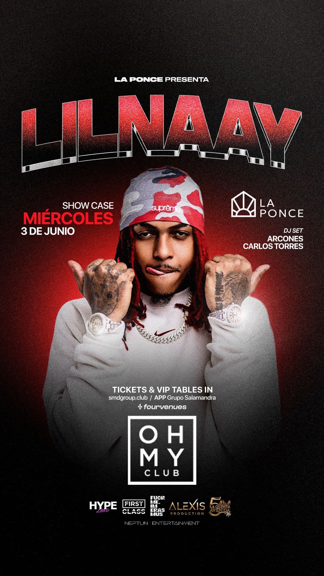 LIL NAAY — 3 Junio 2026 · Oh My Club · Madrid