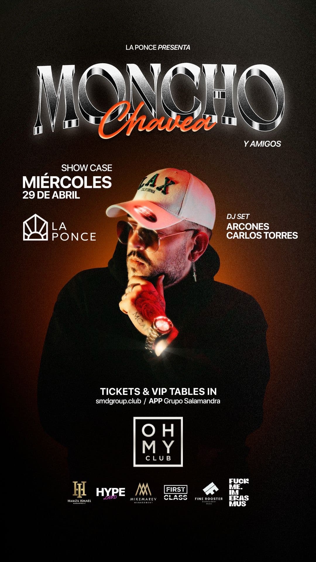 MONCHO CHAVEA — 29 Abril 2026 · Oh My Club · Madrid
